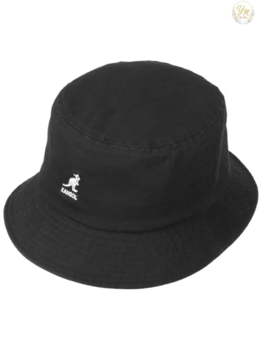 Kangol Washed Cotton Bucket Hat Embroidered Logo Lightweight